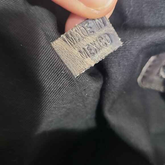 FreeBird Mara Distressed Gray Leather Marbled Large Travel Tote Shoulder Bag - Picture 5 of 8